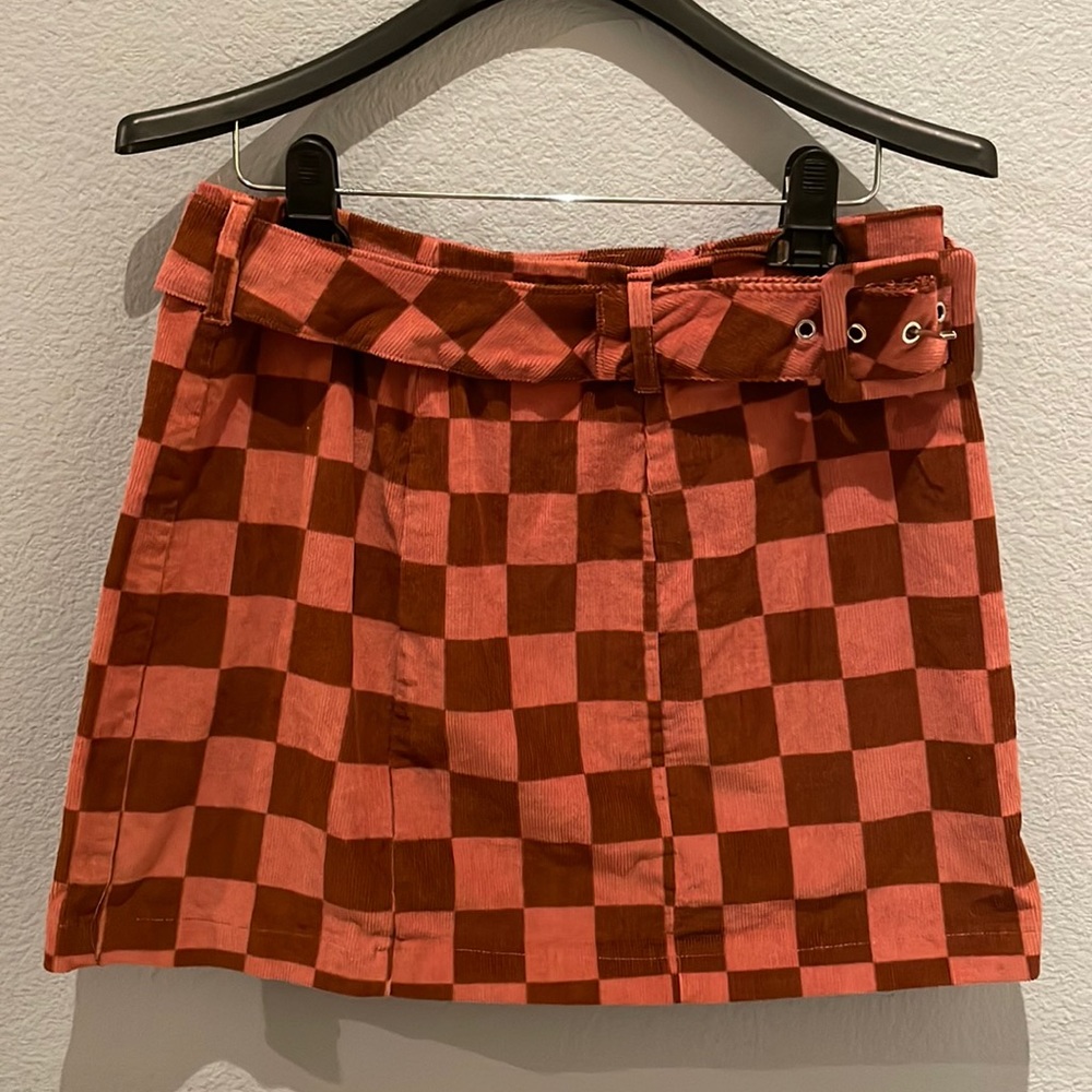 Wild Fable | corduroy, checkerboard skirt